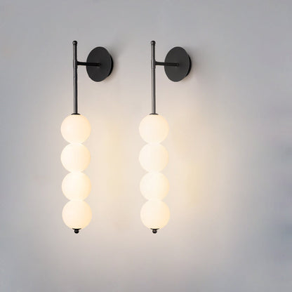 Scandinavian PE Gourd Skewer Shade LED Wall Sconce Lamp