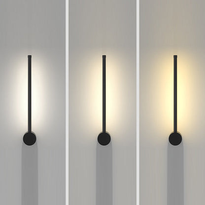 Aluminum Geometric Straight Line LED Wall Sconce Lamp