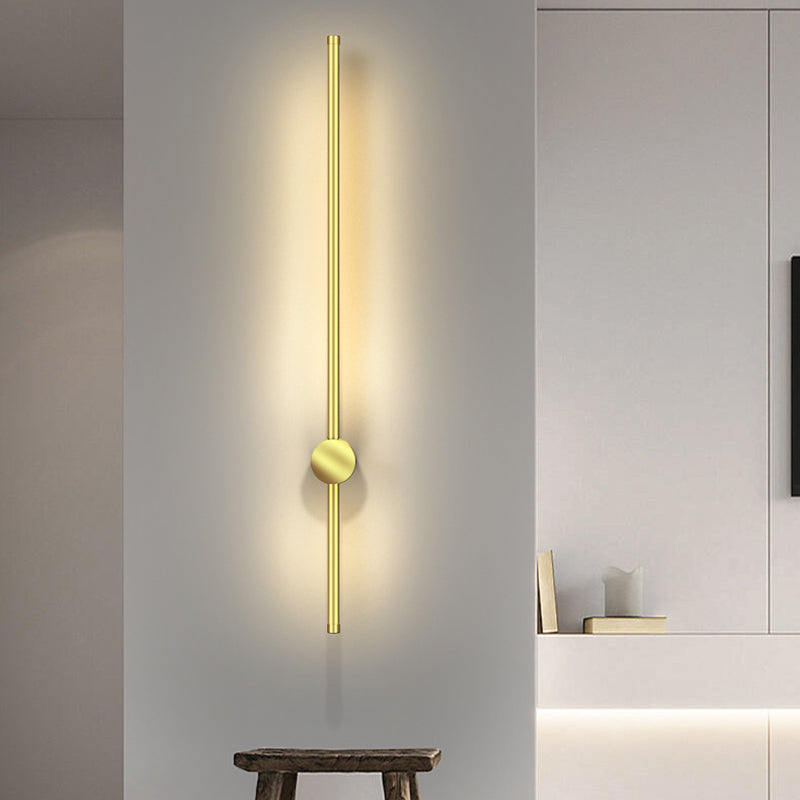 Aluminum Geometric Straight Line LED Wall Sconce Lamp