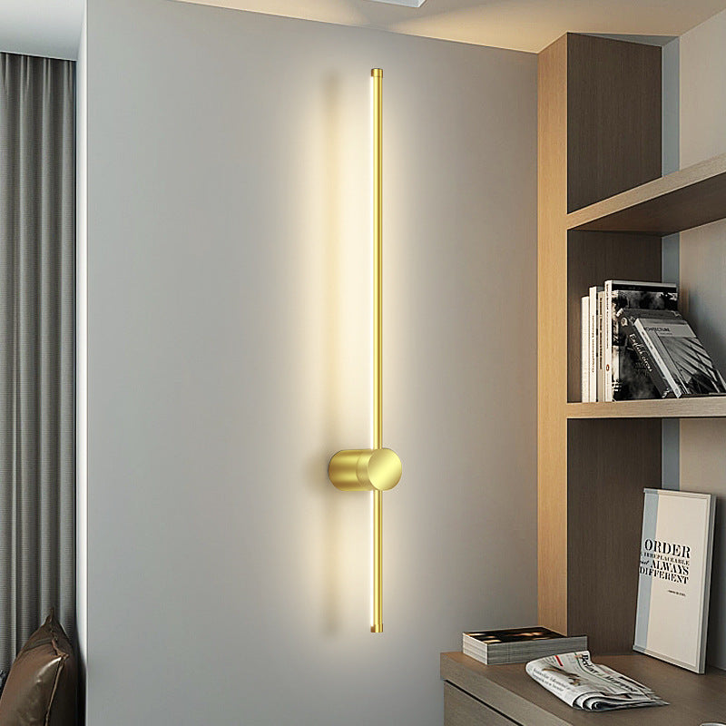 Aluminum Geometric Straight Line LED Wall Sconce Lamp