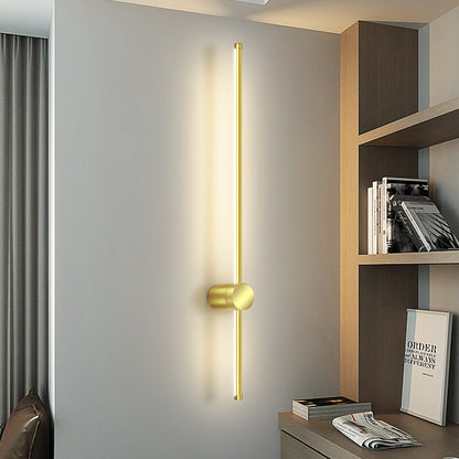Aluminum Geometric Straight Line LED Wall Sconce Lamp