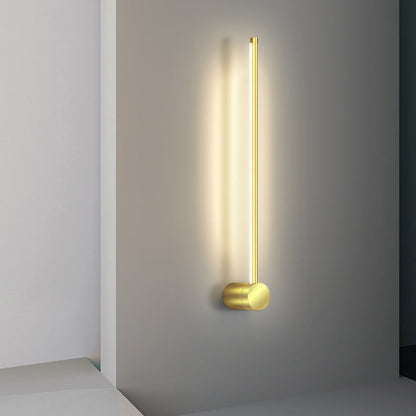 Aluminum Geometric Straight Line LED Wall Sconce Lamp