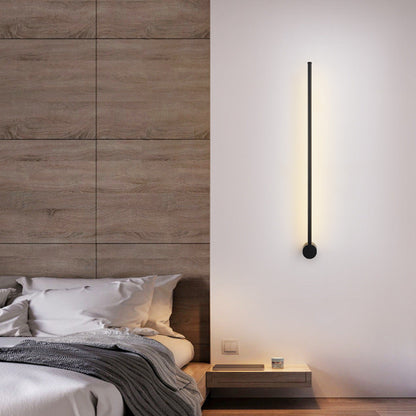 Aluminum Geometric Straight Line LED Wall Sconce Lamp