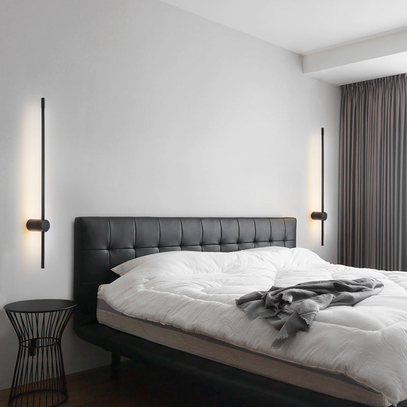 Aluminum Geometric Straight Line LED Wall Sconce Lamp