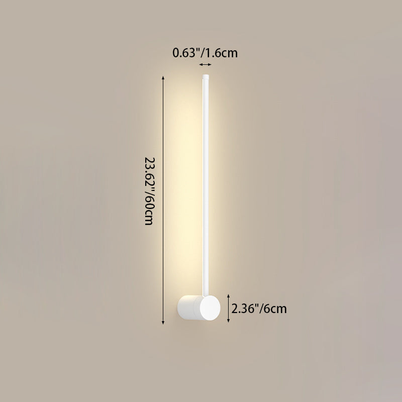 Aluminum Geometric Straight Line LED Wall Sconce Lamp