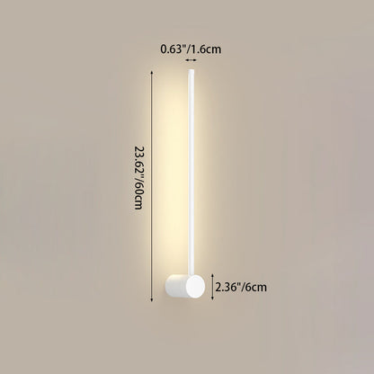 Aluminum Geometric Straight Line LED Wall Sconce Lamp