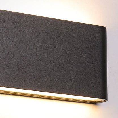 Modern Minimalist Waterproof Rectangle Aluminum LED Outdoor Wall Sconce Lamp For Outdoor Patio