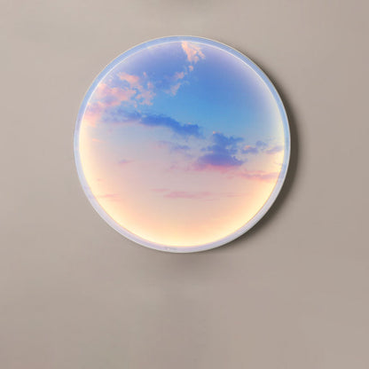 Moon Beach Acrylic Circle Shade LED Wall Sconce Lamp