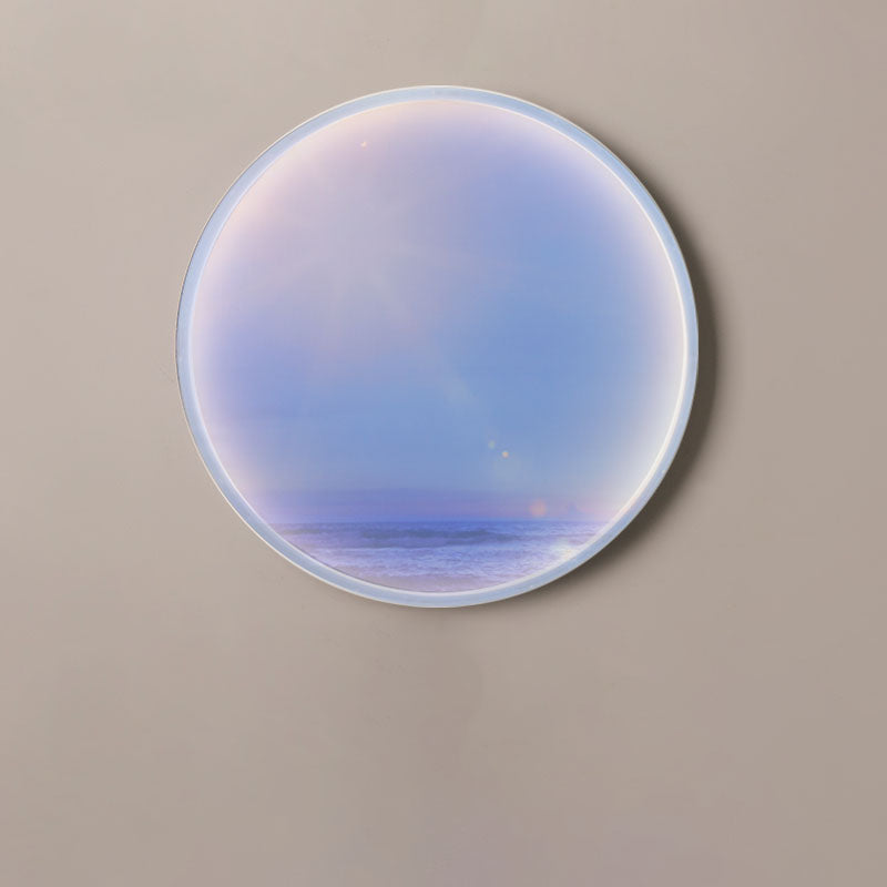 Moon Beach Acrylic Circle Shade LED Wall Sconce Lamp