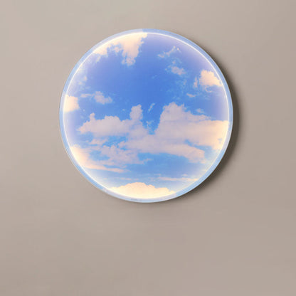 Moon Beach Acrylic Circle Shade LED Wall Sconce Lamp