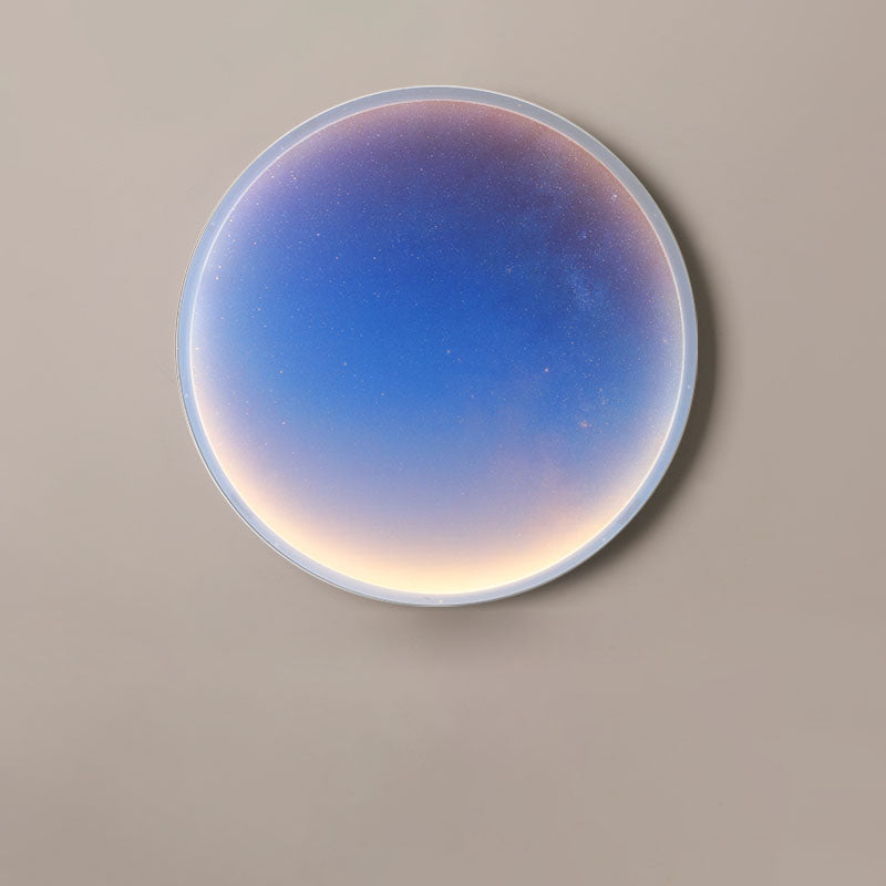 Moon Beach Acrylic Circle Shade LED Wall Sconce Lamp