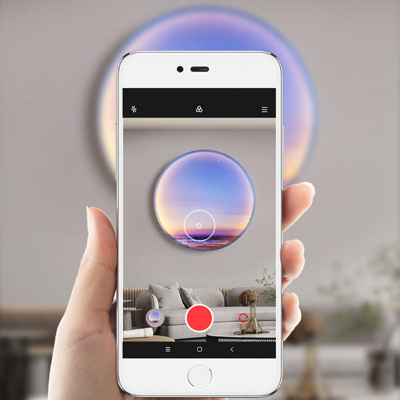 Moon Beach Acrylic Circle Shade LED Wall Sconce Lamp