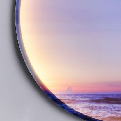 Moon Beach Acrylic Circle Shade LED Wall Sconce Lamp