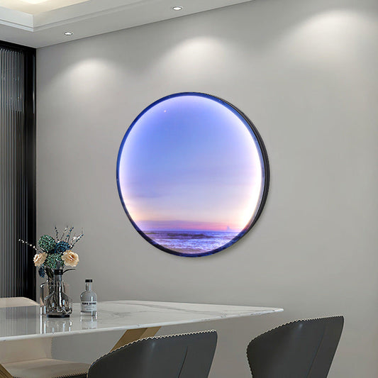 Moon Beach Acrylic Circle Shade LED Wall Sconce Lamp