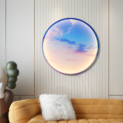 Moon Beach Acrylic Circle Shade LED Wall Sconce Lamp