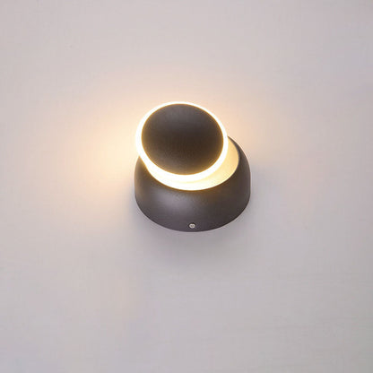 Geometric Circle Aluminum PC LED Wall Sconce Lamp
