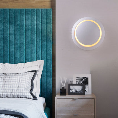Geometric Circle Aluminum PC LED Wall Sconce Lamp