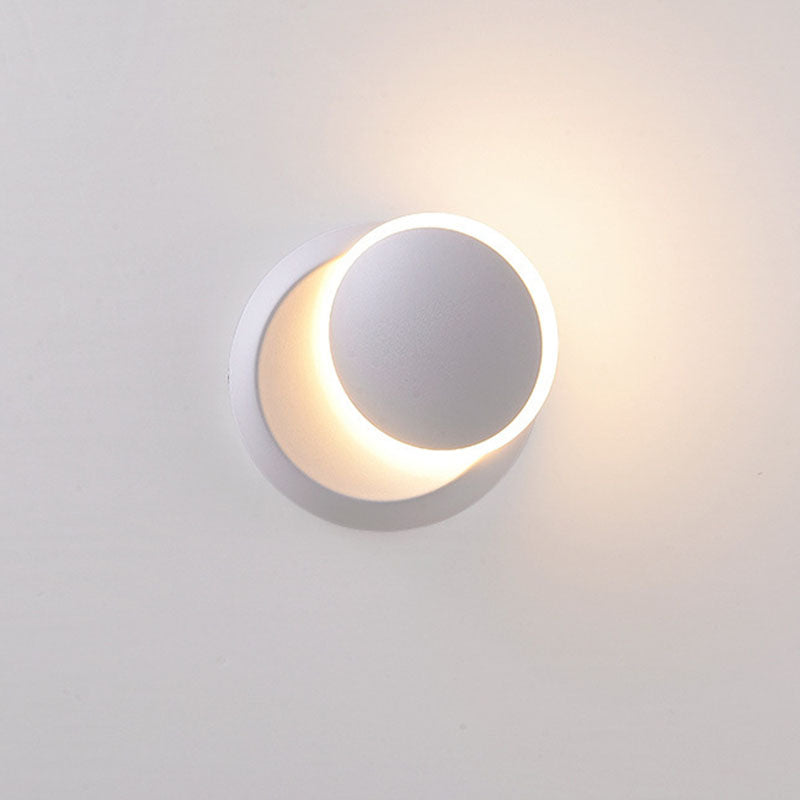 Geometric Circle Aluminum PC LED Wall Sconce Lamp