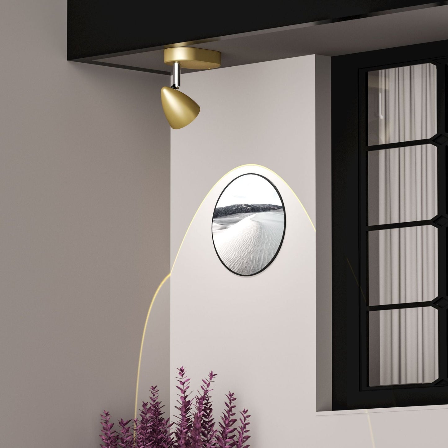 Aluminum Cone USB Charging Magnetic LED Wall Sconce Lamp