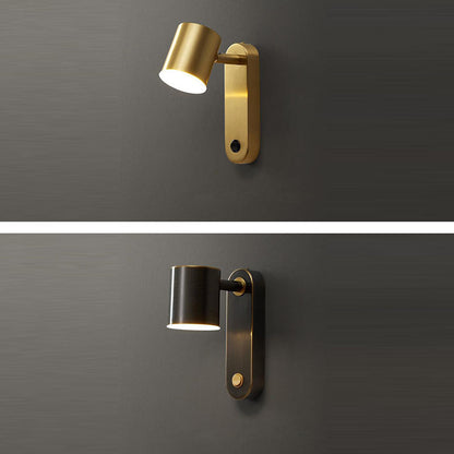 Luxury Full Copper Cylinder LED Wall Sconce Lamp