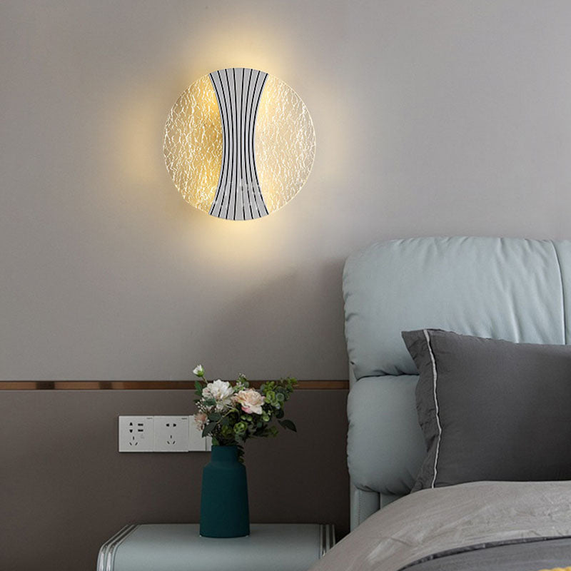 Water Geometric Square Acrylic Shade LED Wall Sconce Lamp