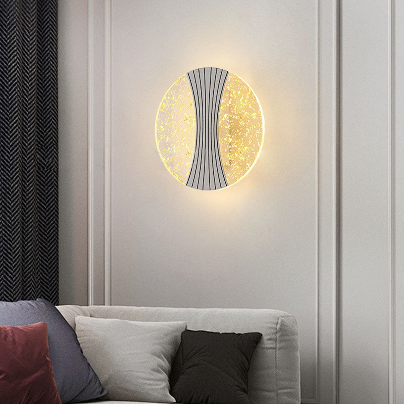 Water Geometric Square Acrylic Shade LED Wall Sconce Lamp