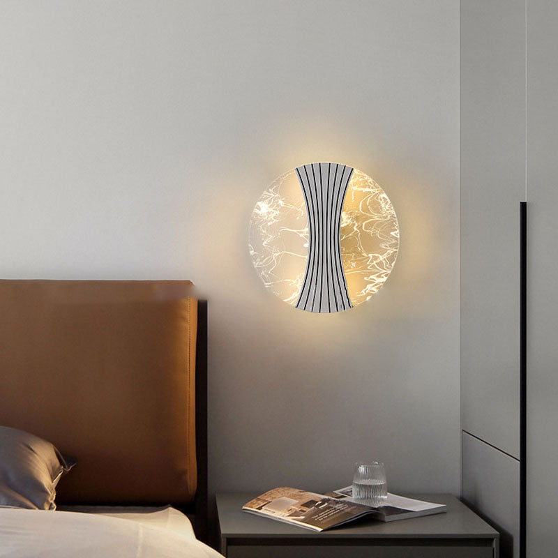 Water Geometric Square Acrylic Shade LED Wall Sconce Lamp
