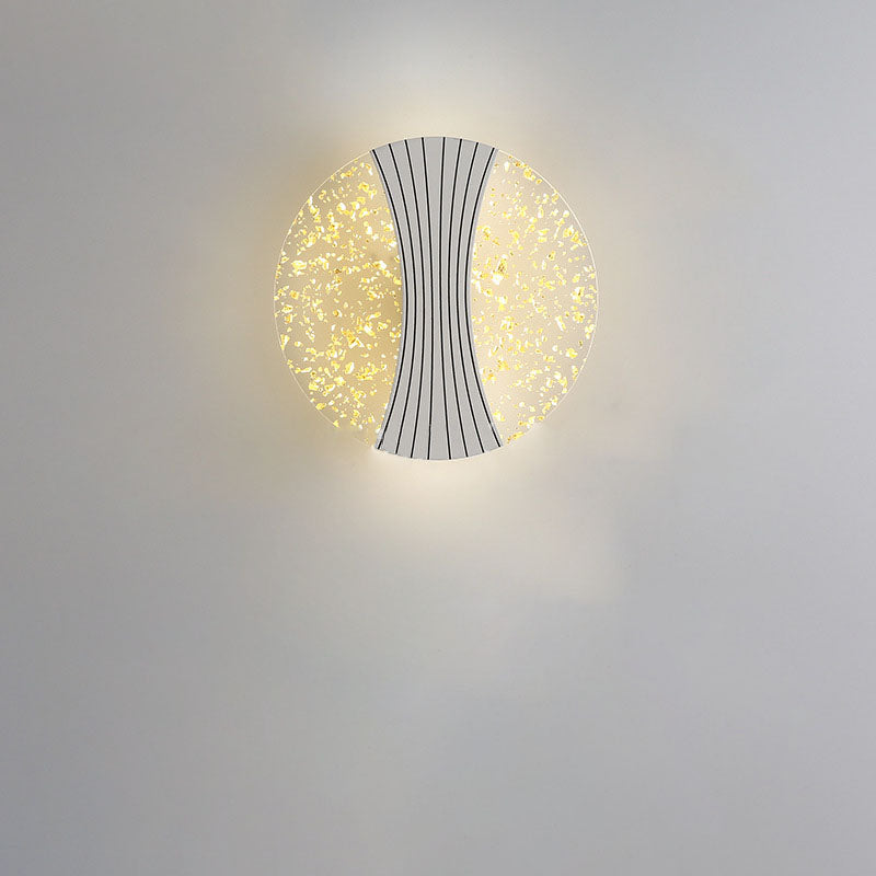 Water Geometric Square Acrylic Shade LED Wall Sconce Lamp