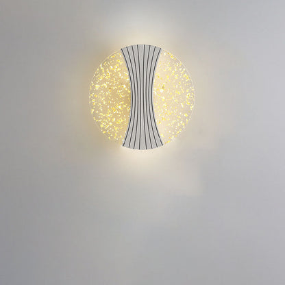 Water Geometric Square Acrylic Shade LED Wall Sconce Lamp