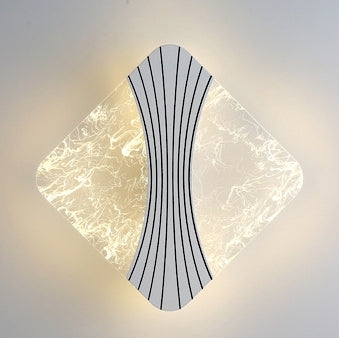 Water Geometric Square Acrylic Shade LED Wall Sconce Lamp