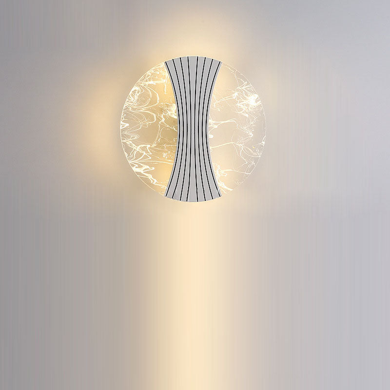 Water Geometric Square Acrylic Shade LED Wall Sconce Lamp