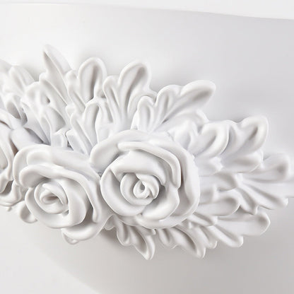 French Carved Resin Hardware 1-Light Wall Sconce Lamp