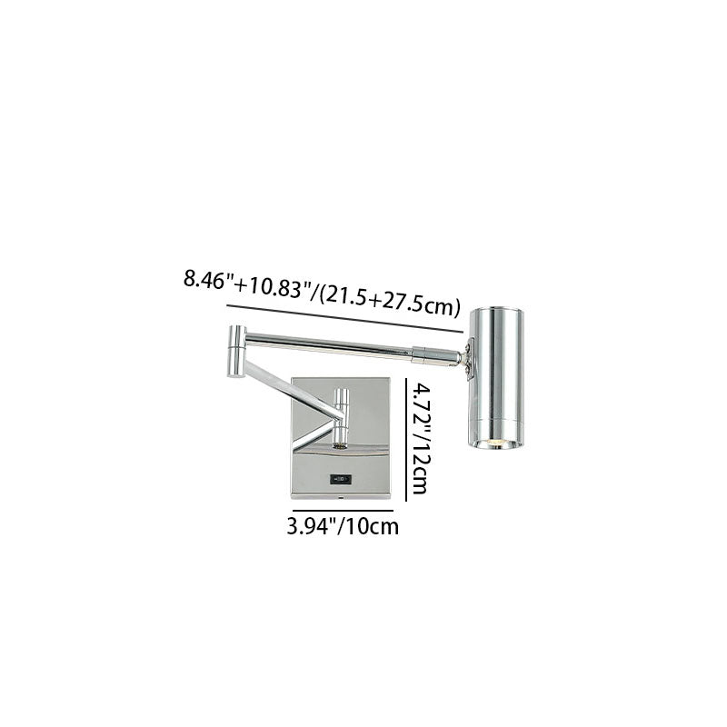 Simplicity Aluminum Adjustable Arm LED Wall Sconce Lamp