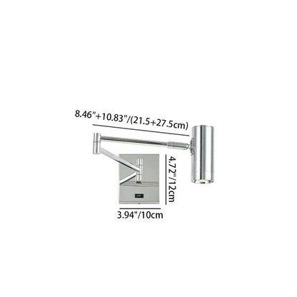 Simplicity Aluminum Adjustable Arm LED Wall Sconce Lamp