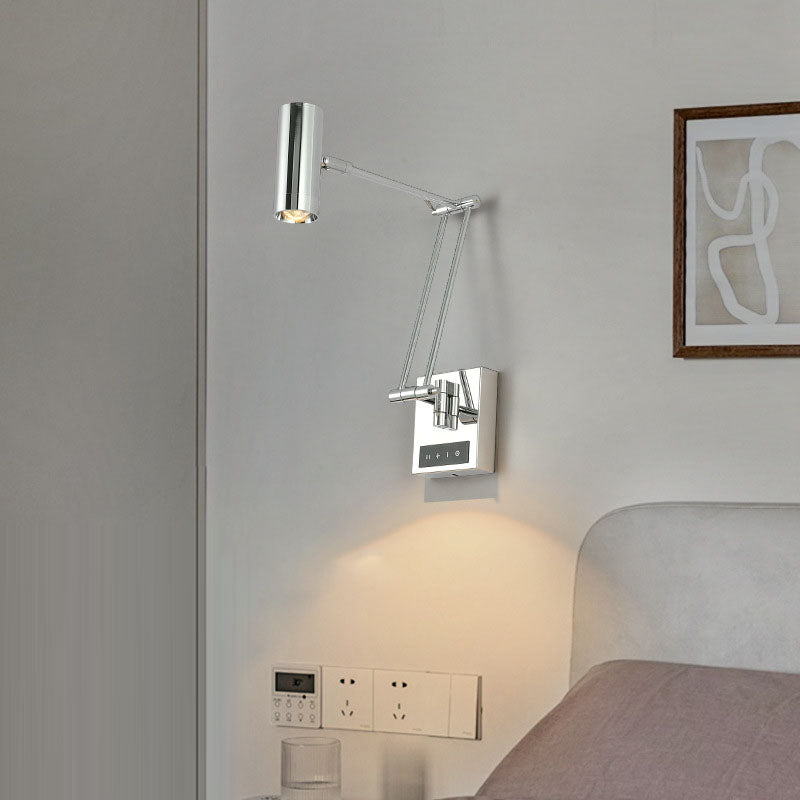 Simplicity Aluminum Adjustable Arm LED Wall Sconce Lamp