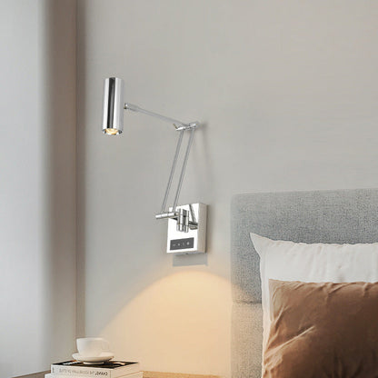Simplicity Aluminum Adjustable Arm LED Wall Sconce Lamp
