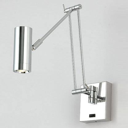 Simplicity Aluminum Adjustable Arm LED Wall Sconce Lamp