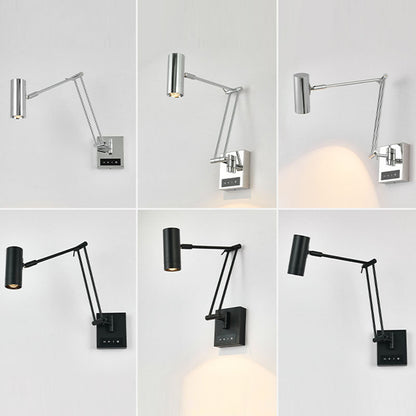 Simplicity Aluminum Adjustable Arm LED Wall Sconce Lamp