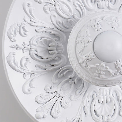 Stainless Steel Resin Carved Disc LED Wall Sconce Lamp