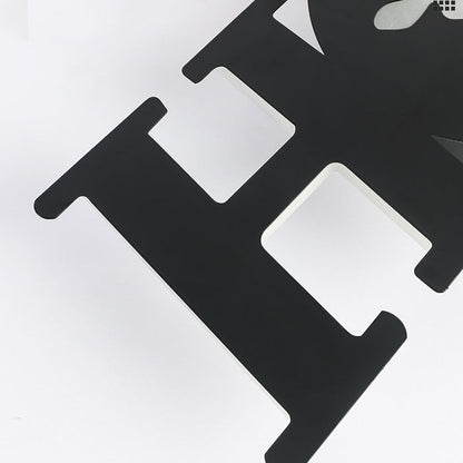 Letters Antler Decoration Iron Acrylic LED Wall Sconce Lamp