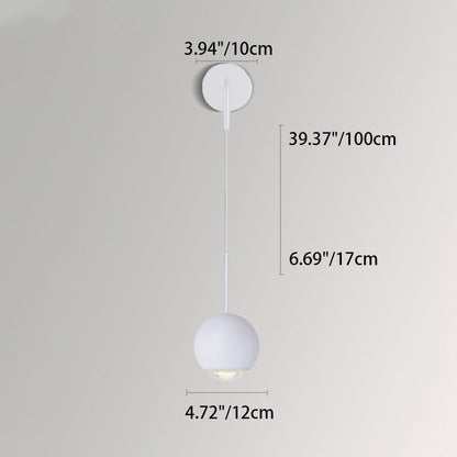 Scandinavian Globe Ball Acrylic Shade LED Wall Sconce Lamp