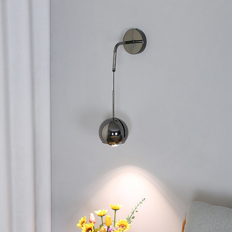Scandinavian Globe Ball Acrylic Shade LED Wall Sconce Lamp