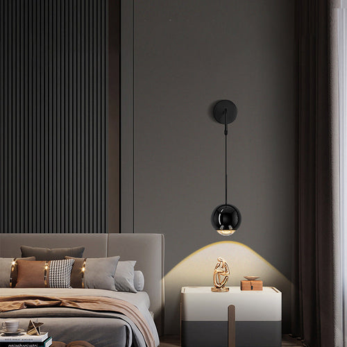 Scandinavian Globe Ball Acrylic Shade LED Wall Sconce Lamp