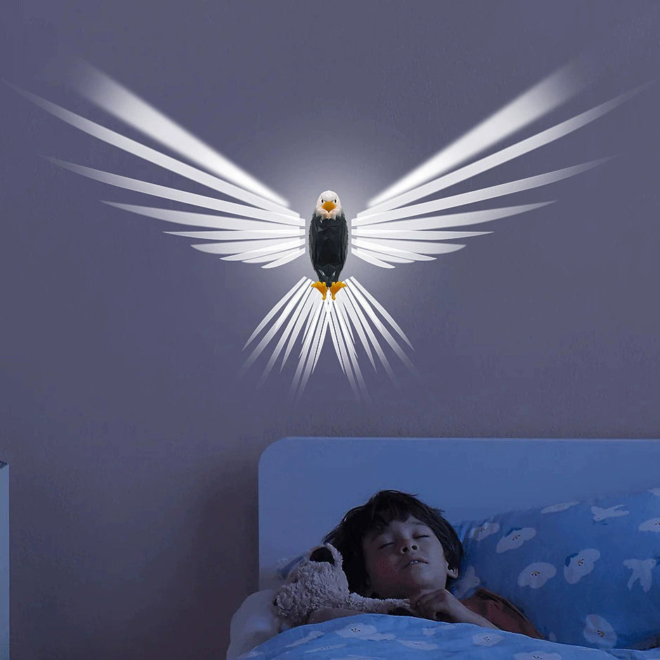 Bald Rechargeable LED Magnetic Wall Sconce Lamp Night Light