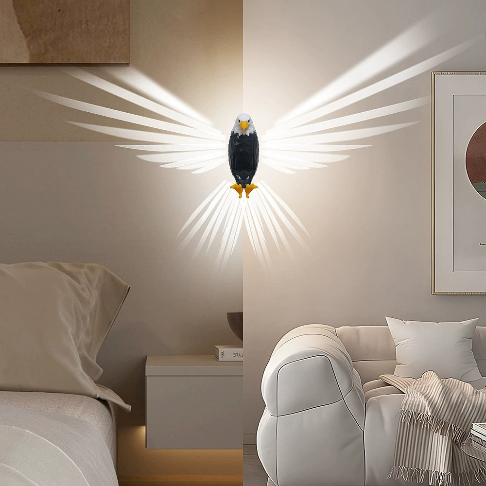 Bald Rechargeable LED Magnetic Wall Sconce Lamp Night Light