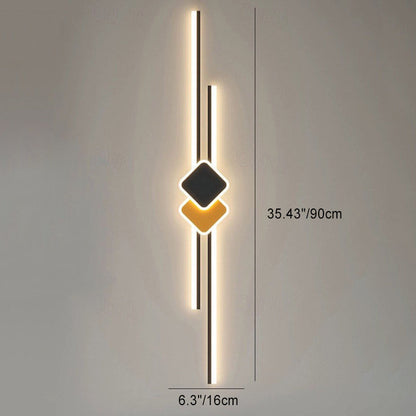 Aluminum Long Strip Linear Bar LED Wall Sconce Lamp