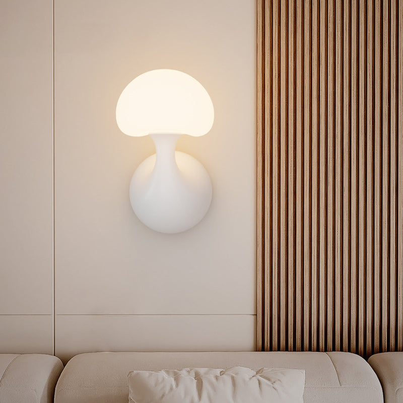 Creative Ceramic Mushroom 1-Light Wall Sconce Lamp