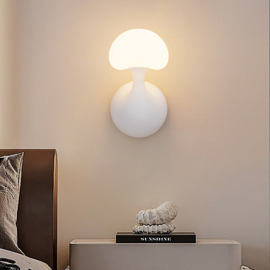 Creative Ceramic Mushroom 1-Light Wall Sconce Lamp