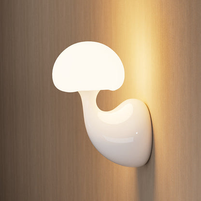 Creative Ceramic Mushroom 1-Light Wall Sconce Lamp