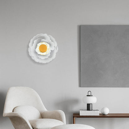 Creative Lotus Flower Iron Acrylic LED Wall Sconce Lamp